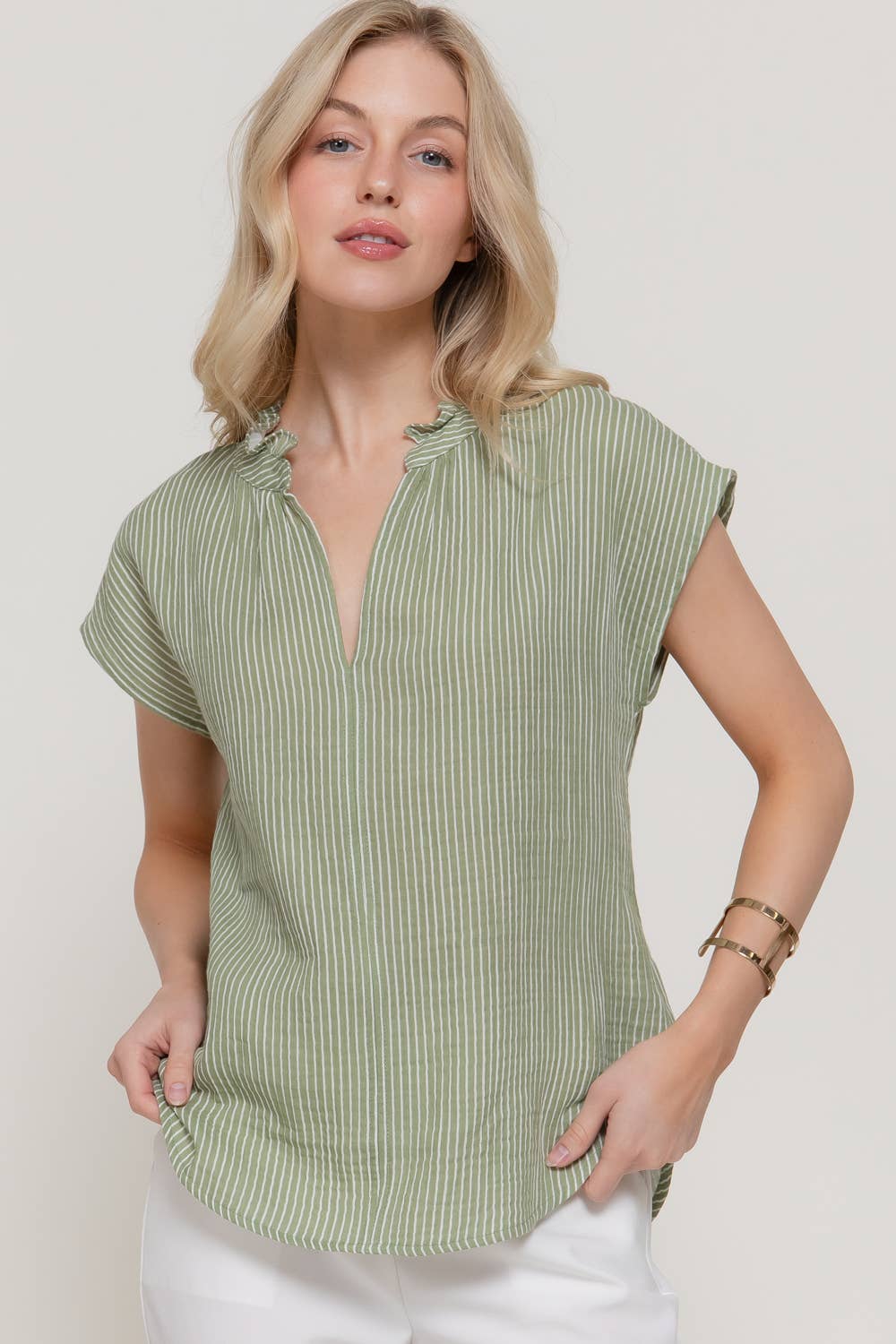 The Olive Coast Blouse